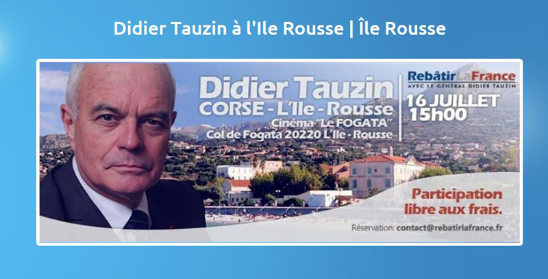 Didier Tauzin à île Rouuse